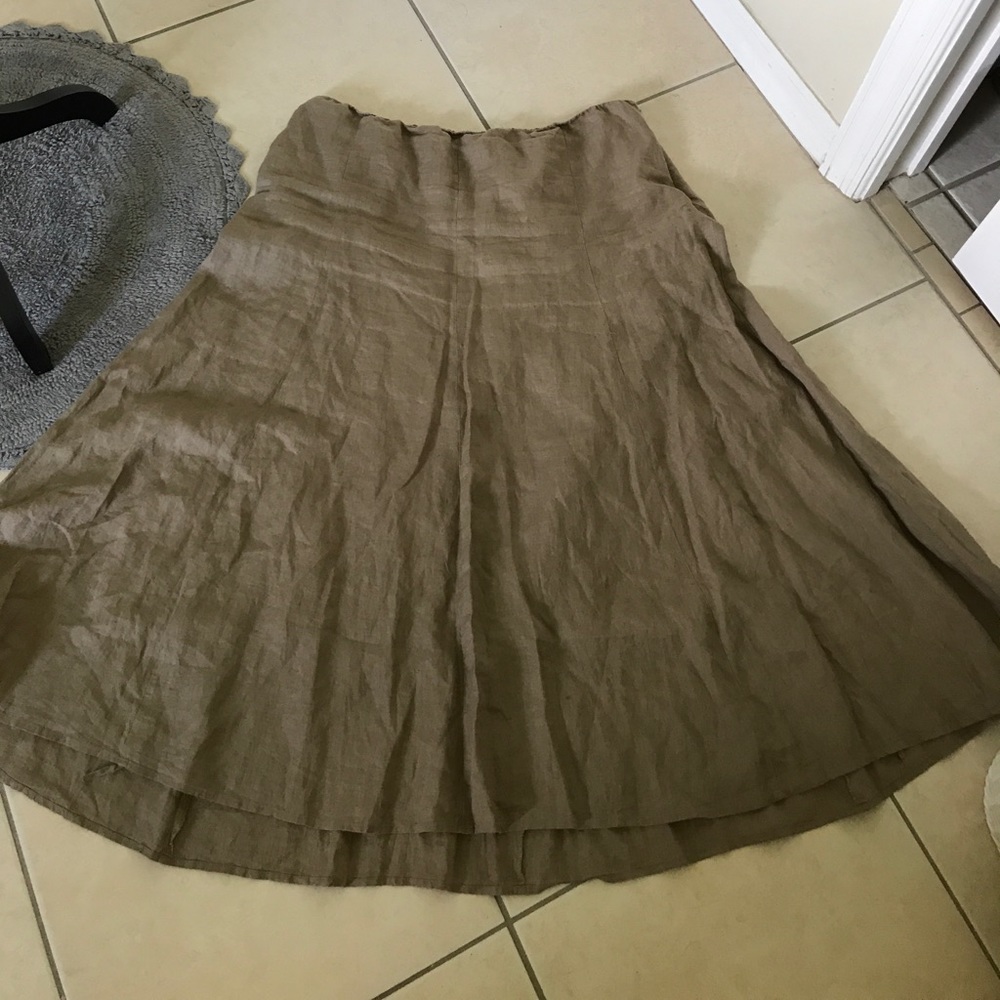 Eileen fisher linen skirt